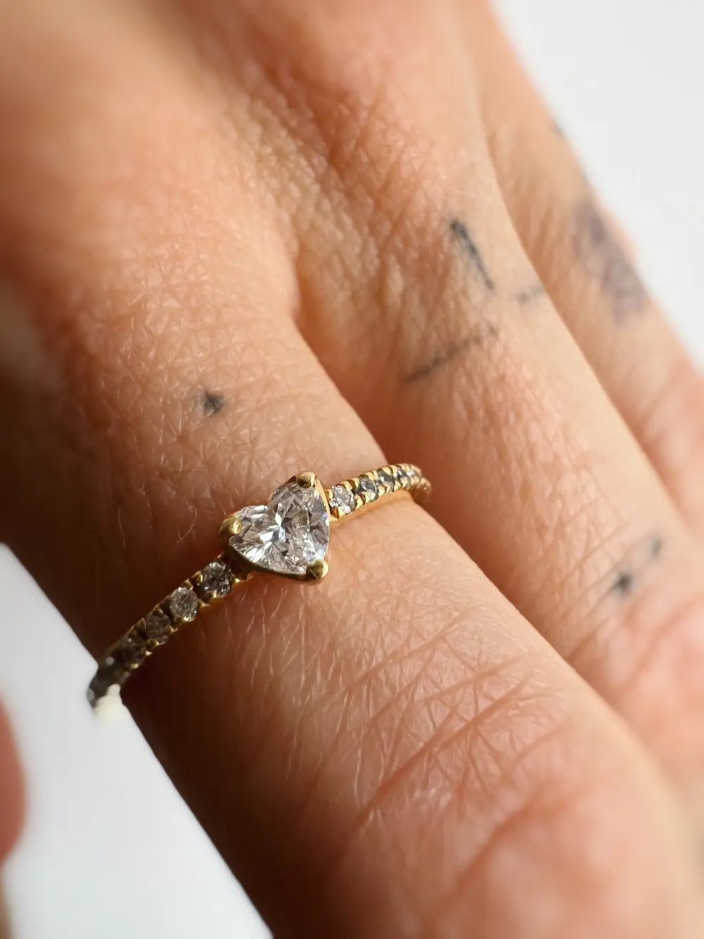 ANILLO CORAZÓN DIAMANTE .15CT CON MEDIA CHURUMBELA